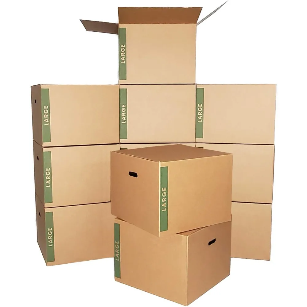Доступный комплект движущихся коробок — 25 больших, средних и маленьких коробок с необходимыми принадлежностями для эффективного перемещения.
