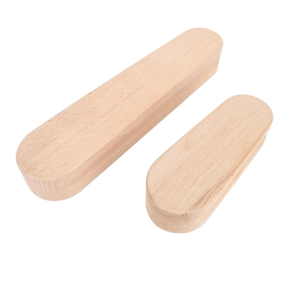 

2Pcs Solid heavy wood Tailor Clapper Double side grooved 2 pieces per set Seam Presser Handheld compact Two sizes:7&12 inch