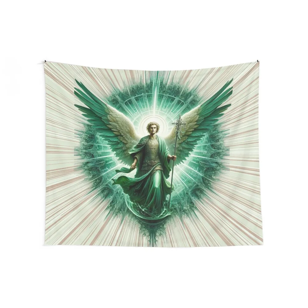 Saint Raphael Archangel - Angel of Healing - Christmas gift Tapestry Decorative Wall Wallpapers Home Decor Tapestry