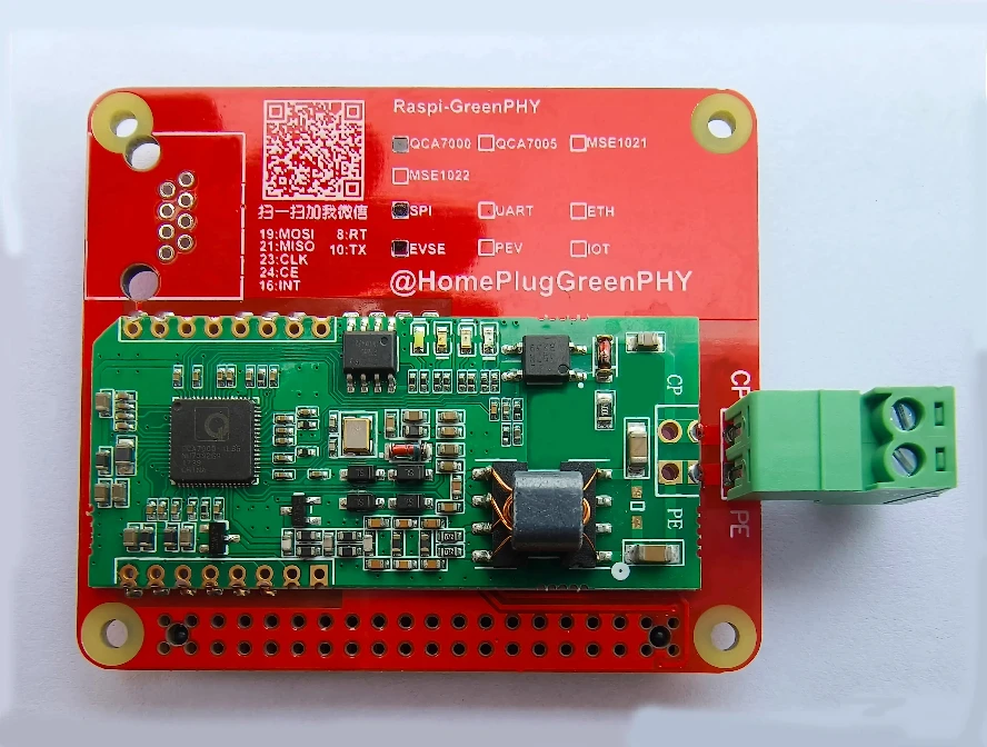 

QCA7000/7005 Development Board Home-Plug-Green-PHY/ISO15118 Raspberry Pi Raspberry