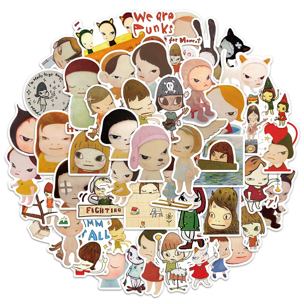 50 قطعة ملصقات Nara Meizhi لطيف كتيب المواد جراب هاتف الكمبيوتر المحمول الأمتعة كوب ماء الديكور ملصقات لعبة الأطفال #2