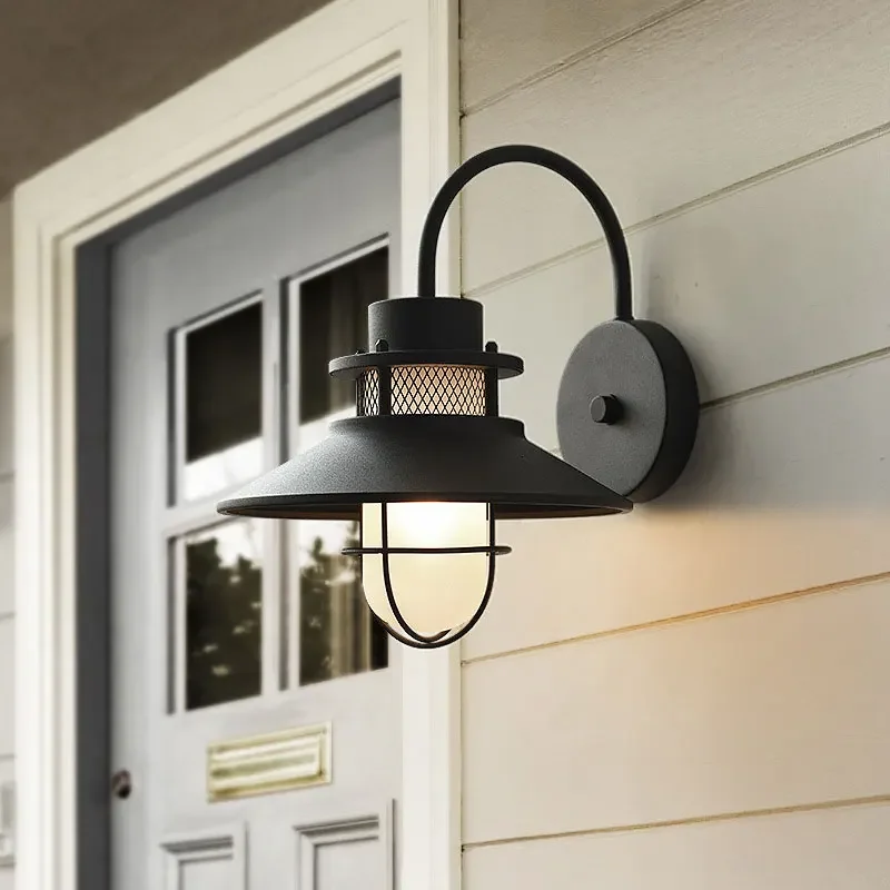 American Vintage outdoor wall lights industrial waterproof courtyard lights corridor outdoor balcony lights front door lights