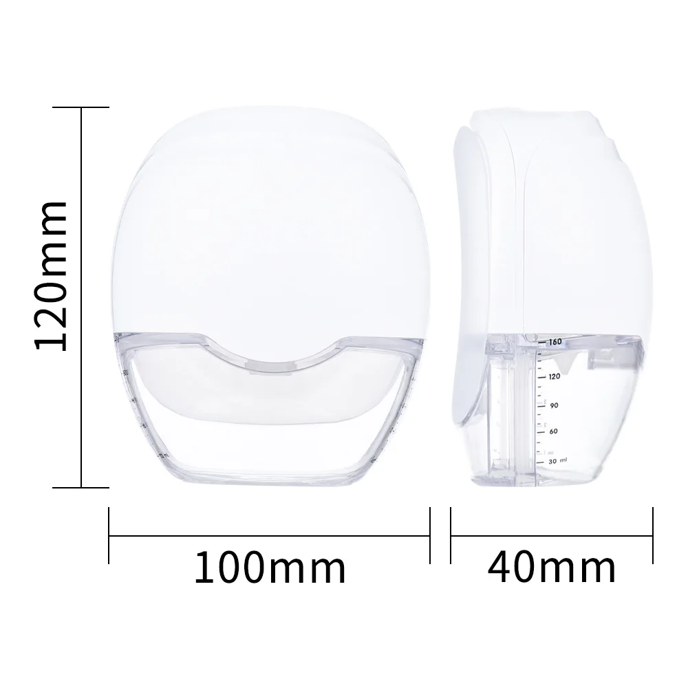 

Электрический молокоотсос (2 шт.), ручной молокоотсос, легкий, водонепроницаемый (IP21), из пищевого материала, с LED-дисплеем, 8 уровней регулировки всасывания