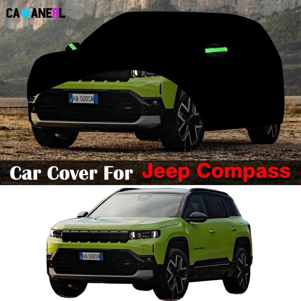 

Full Car Cover For Jeep Compass 2006-2026 Outdoor Sun Rain Snow Dust Wind Resistant Waterproof SUV Cover