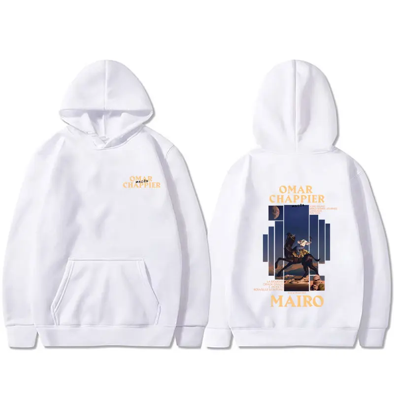 

Rapper Mairo Omar Chappier Graphic Hoodie Men Women Hip Hop Fashion Pop Music Sweatshirt Male Vintage Oversized Pullover Hoodies