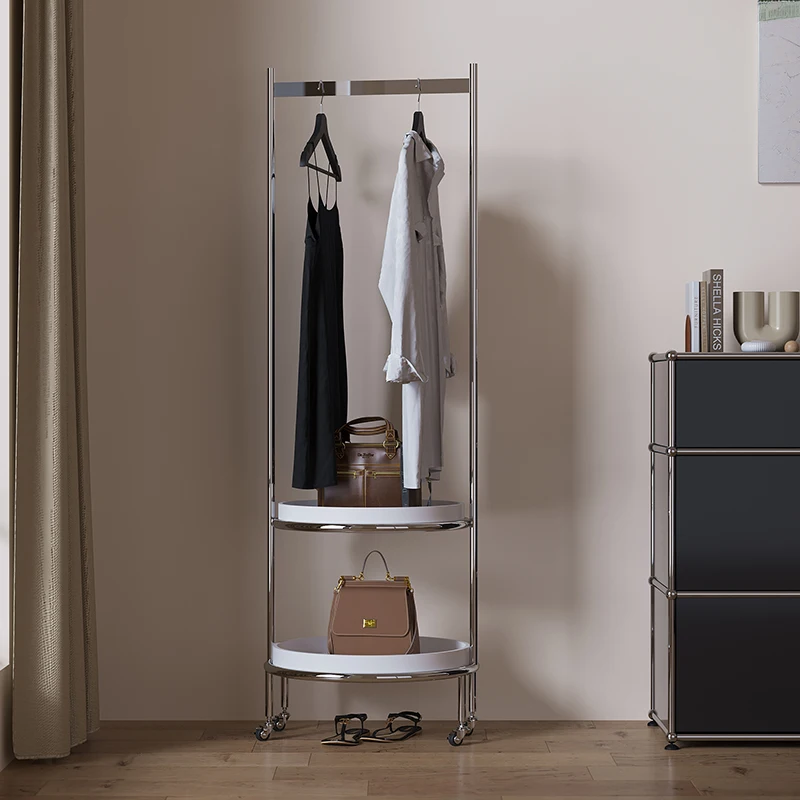 شماعة معطف منزلية قابلة للإزالة من الأرض إلى السقف لغرفة النوم، غرفة معيشة فاخرة وخفيفة الوزن من الفولاذ المقاوم للصدأ #4