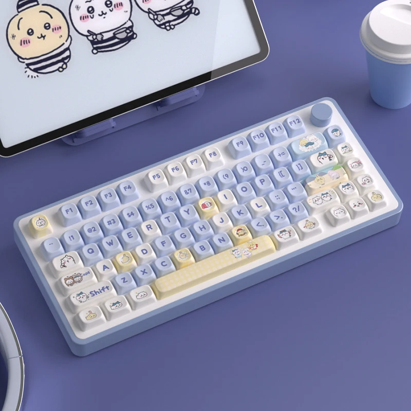 Mot Anime Themed Keycaps Made Pbt Material 140 Keys Heat Sublimation Technology Customized Personalized Themes Ergonomic Design