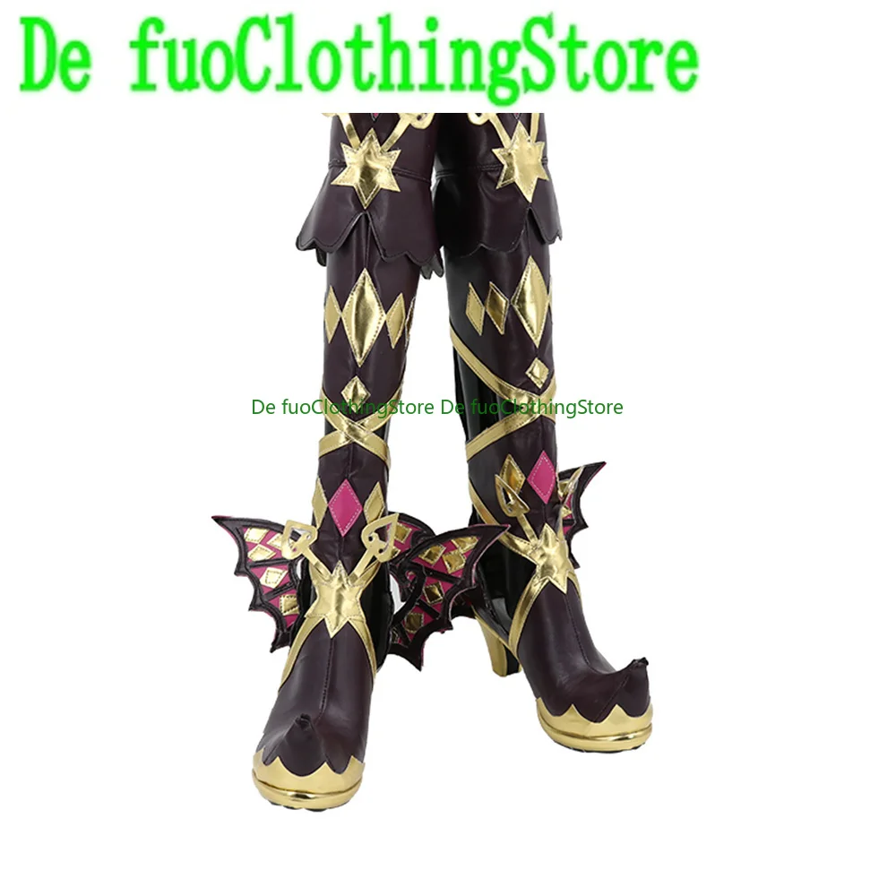 Defuoclothing pripara kurosu aroma cosplay sapatos botas jogo anime jogo rpg festa de halloween adereços sapatos botas