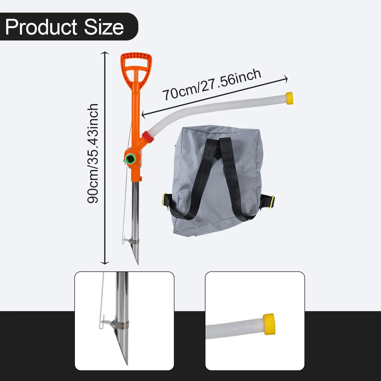 Manual Fertilizer Spreader Gardening Tool for Vegetables Fruit Trees Garden