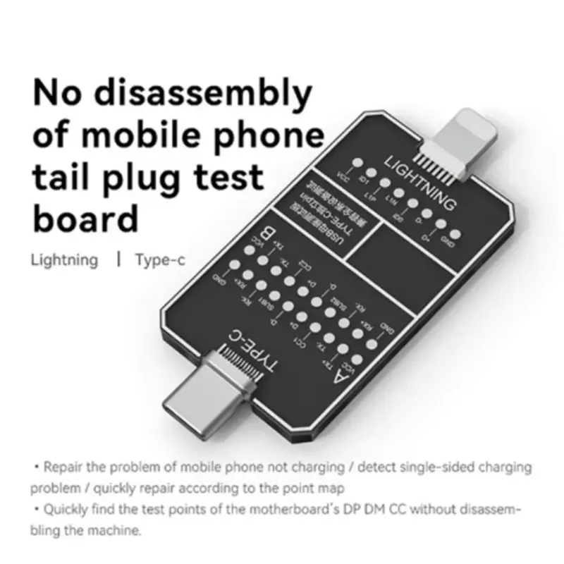 [NEW!A25P】 Tail Plug Test Board For Phone Lightning Port Repair Diagnostic Tool Type-C Port Repair Diagnostic Tool