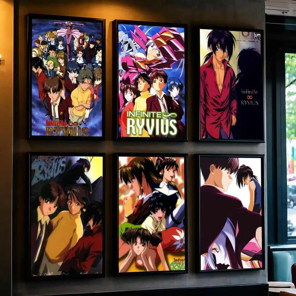 anime I-Infinite Ryvius-S Poster Removable Wall Sticker for Home Cafe Bar Office Interior Decor
