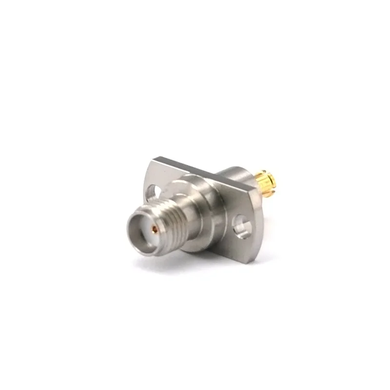 SMA (female) - GPO (SMP) (female) Precision Adapter Double Hole Flange DC-18GHz