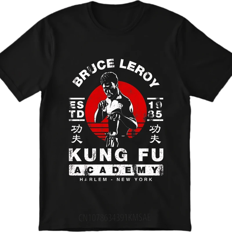 Camiseta de verano a la moda para niños, camisetas para adolescentes de manga corta transpirables con cuello redondo de Bruce Leroy Kung Fu Academy Harlem New York