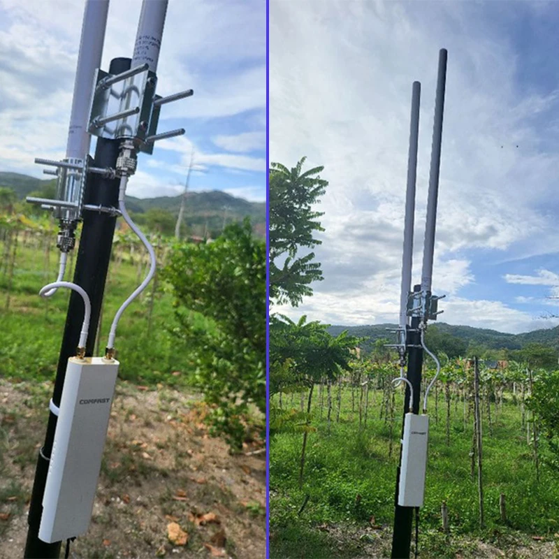 Antena Omni de doble banda para exteriores, alta ganancia, inalámbrica, Wavlink Ac600, Comfast Rocket M2, 5GHz, 2,4G, 5,8 GHz con cable