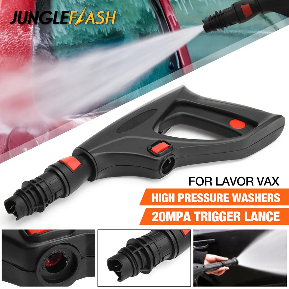 JUNGLEFLASH 20Mpa High Pressure Washer Water Spray Gun For Bosch AQT Black Decker Garden Cleaning Long Auto Tube Car Accessories