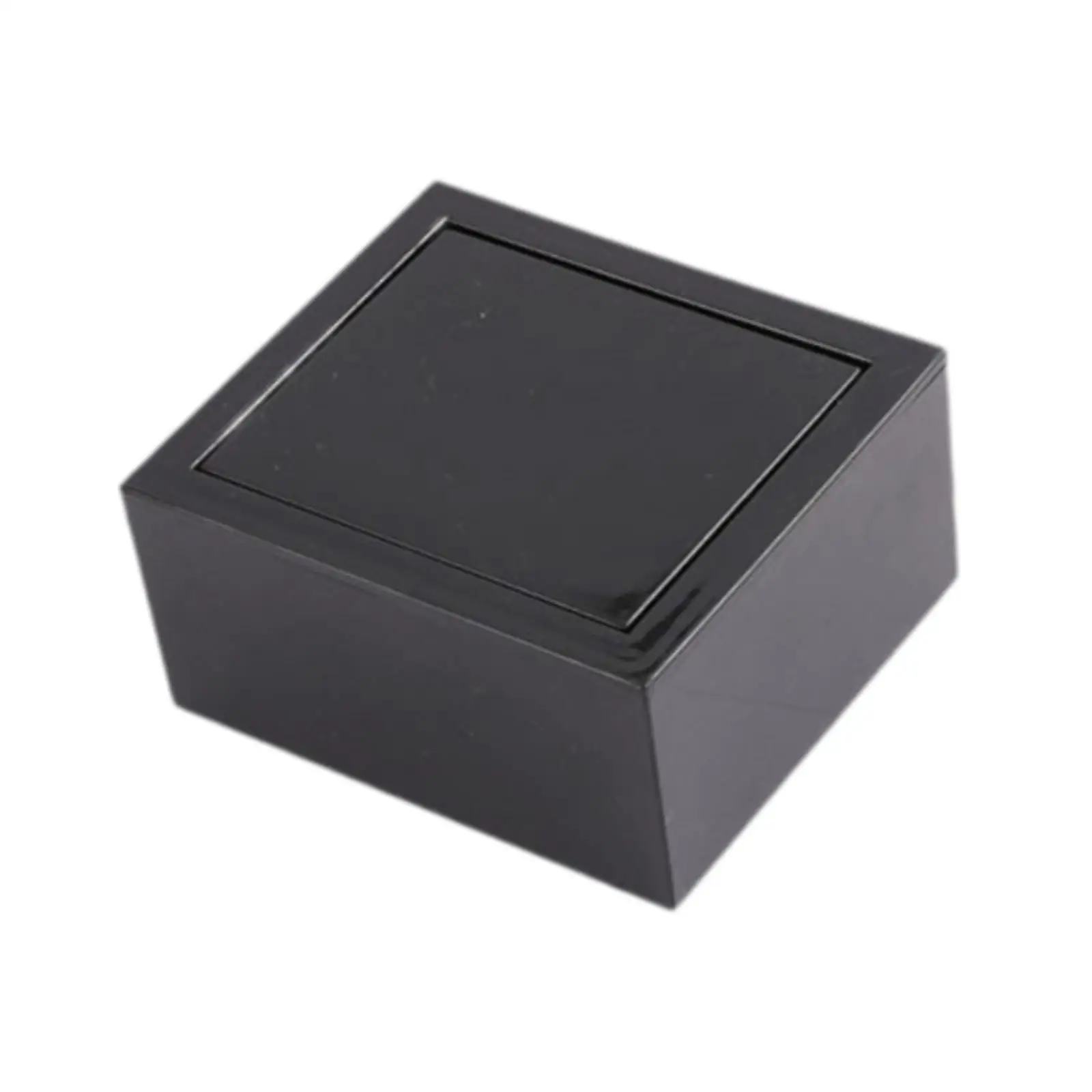 Cufflinks Box, Portable Small Flip Cover Rotating Rings Box, Jewelry Storage Box