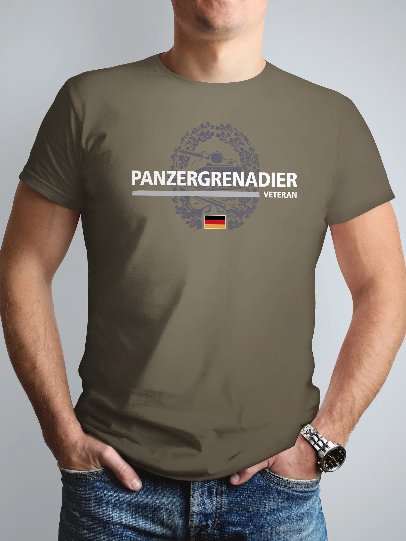 Deutschland Panzergrenadier Bundeswehr Veteran T-Shirt 100% Cotton O-Neck Summer Short Sleeve Casual Mens T-shirt Size S-3XL