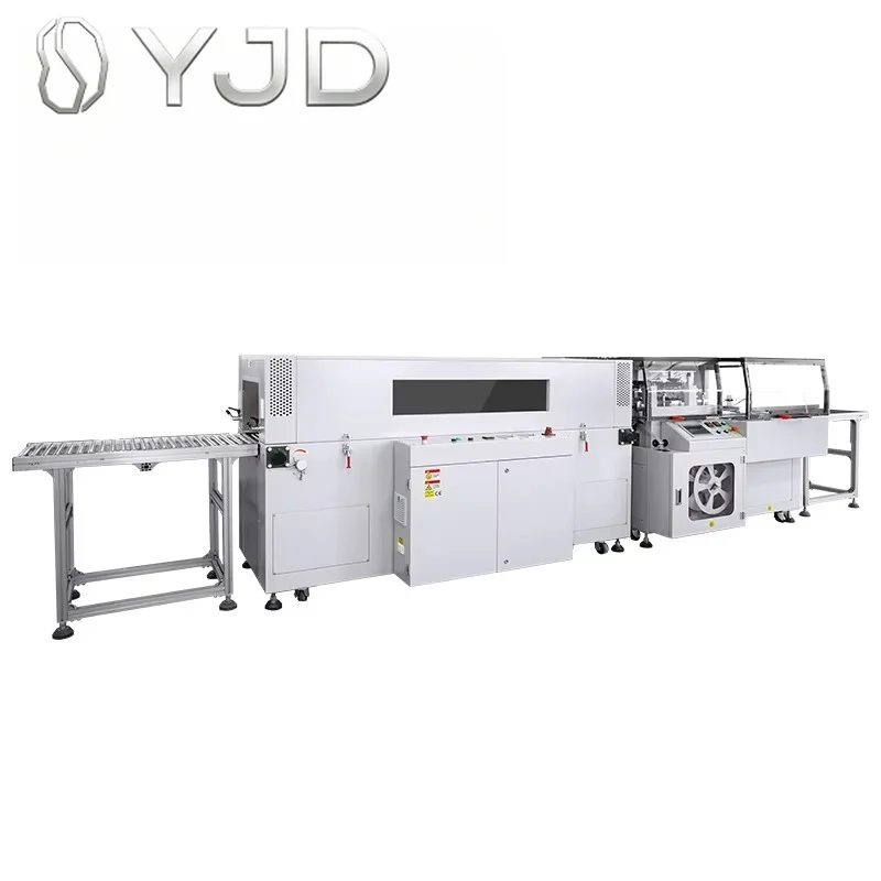 GURKI Fully Automatic L-Type Vertical Shrink Film Sealing Shrink Wrapping Machine for Food Beverage Customizable Size