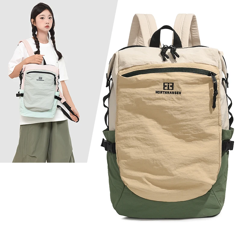 Korean Sle Outdoor Ultra-Light Casual Bapa ex Ba to School Hiking Bag Women's Versatile Traveling oulder Bag