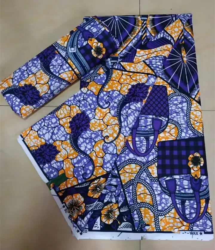 Veritable Super-V Wax Guaranteed Real wax print fabric dutch hollandais pagne africa Dress 100% Cotton