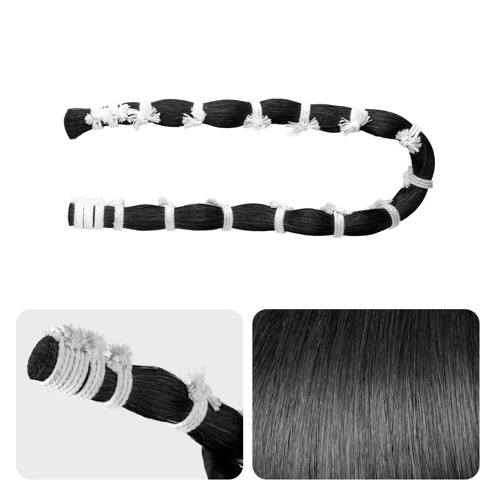 

1 Bulk 250g 80cm Length Black Horehair Horse Hair Violin/Viola/Double Bass Bows Horsehair Replacement BP0908-H008