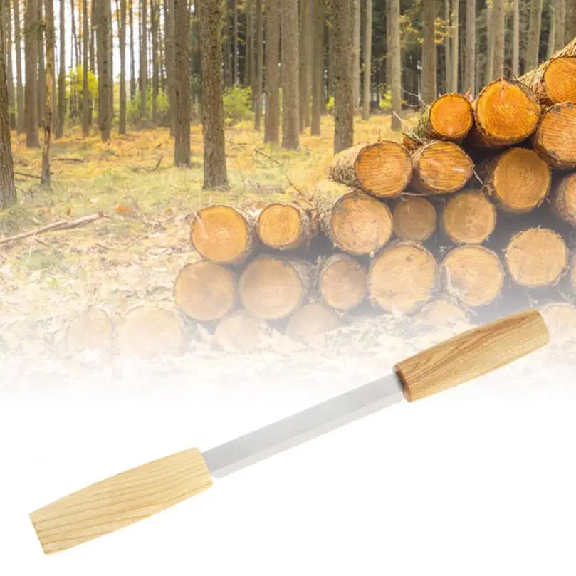 1 Piece Ashtree Wooden Handle Woodwork Hand Plane Carving Curved Wood Debarking Hand Tool for Polished Logs