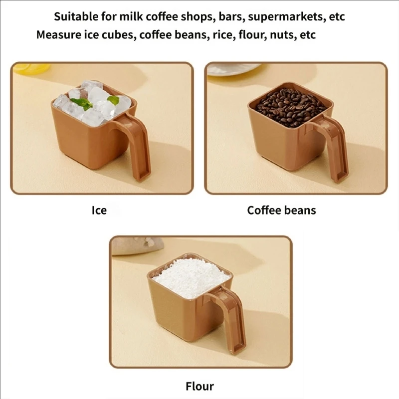 23GA Professional Ice Measuring Spoon For Coffee Tea And Milk Tea Shops Ergonomic Handle And Wide Mouths For Easy Scooping