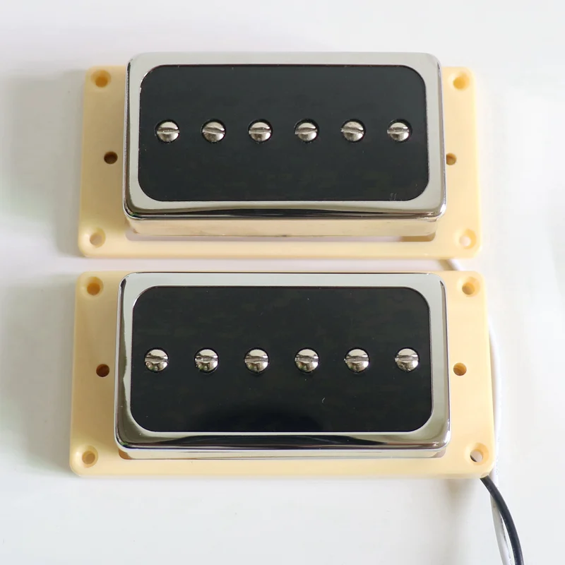 Donlis single coil Open humbucker cover P90 lp guitar pickups with Alnico 5/2 magnet in chrome gold colors