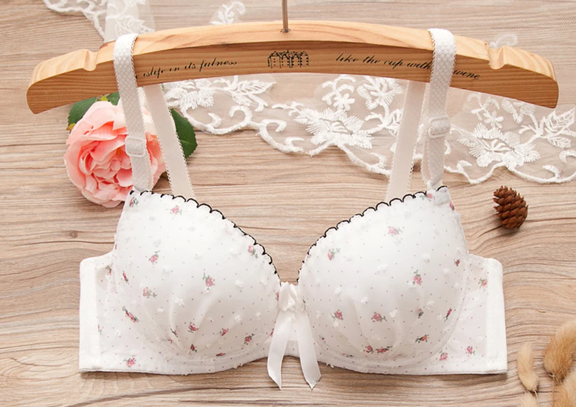 Floral Girls Bras Cotton Lace Student Girls Underwear Teen Underwear Puberty Teenage Girls Clothing 14 16 18 Years