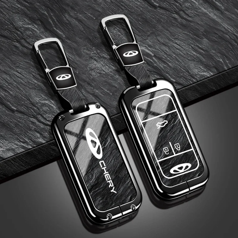 Suitable for Chery Tiggo 4 7 Arrizo 5 3 Tiggo 8 Zinc Alloy TPU Car Remote Key Shell Car Key Protection Cover
