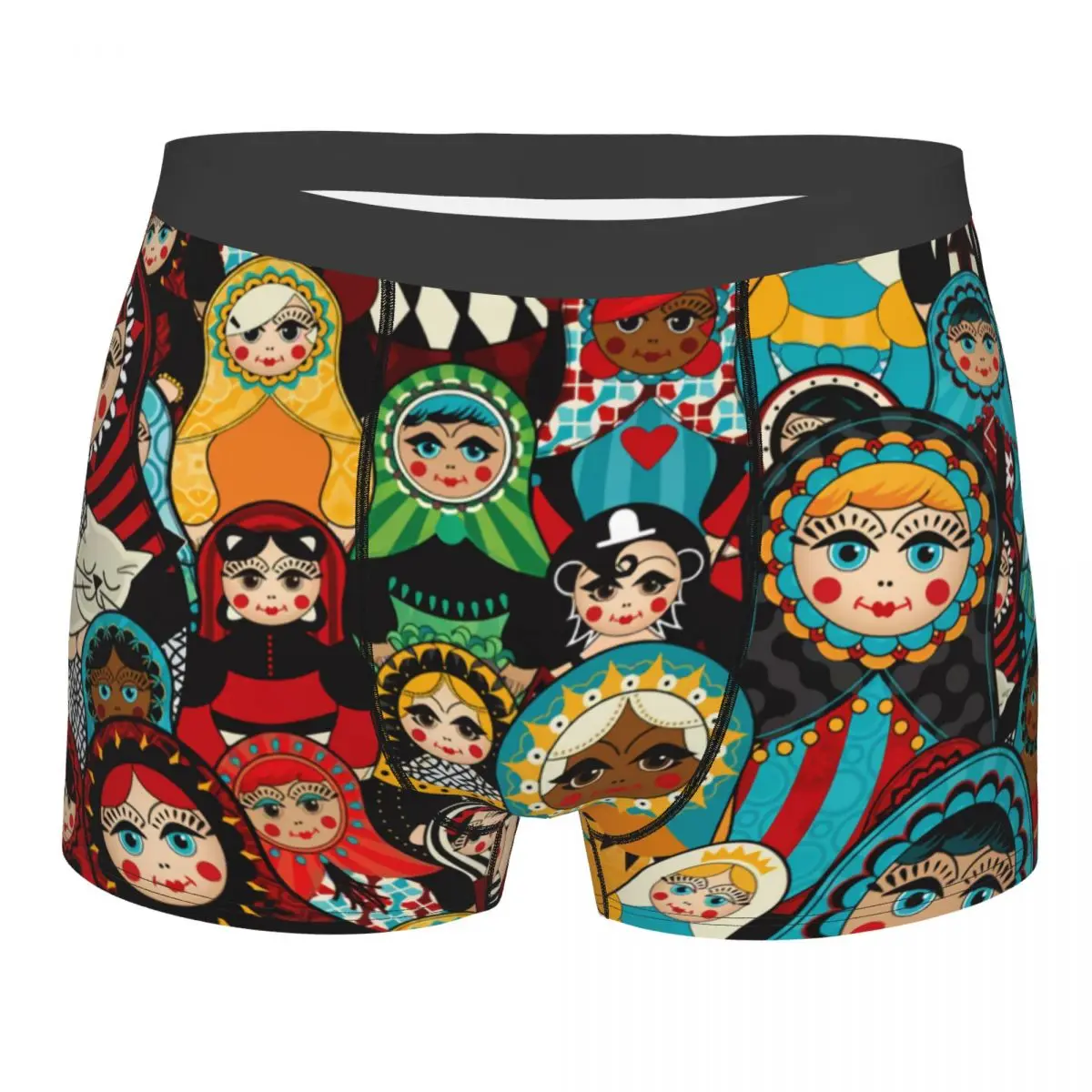

663 Underwear Men Sexy Printed Customized Boxer Shorts Panties