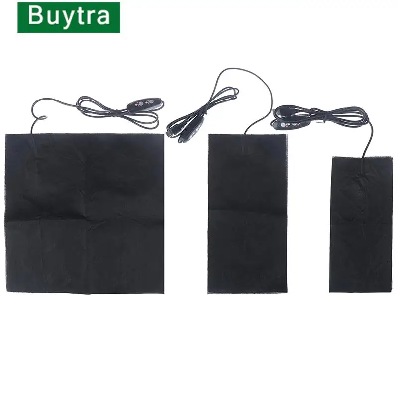 3 Styles USB Heating Film Electric Winter Heat Fever Mat 5V Carbon Fiber Pad Hand Warmer for Waist Cushion with switch