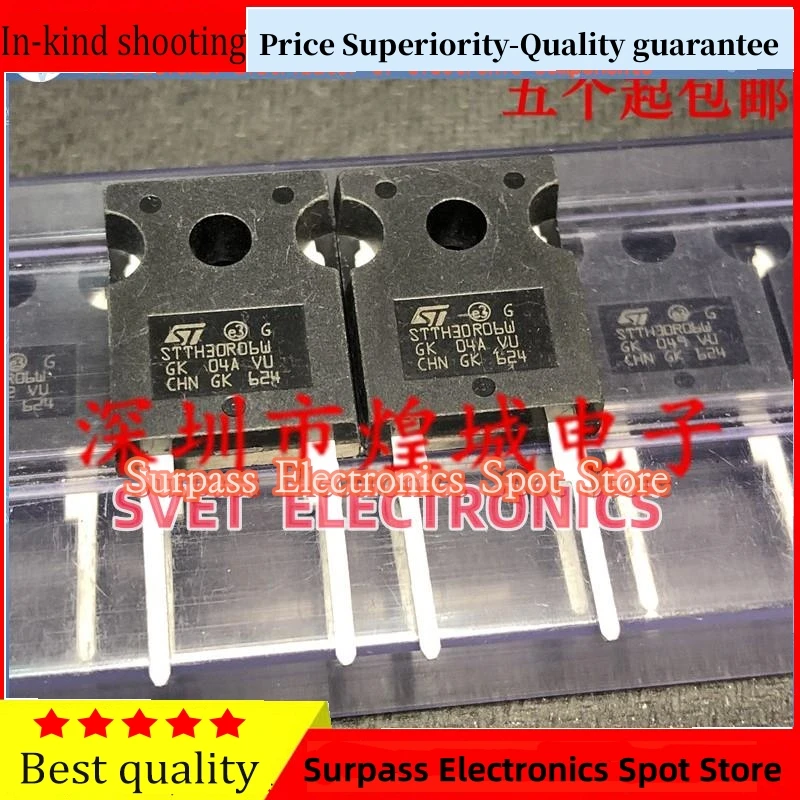 

10PCS-50PCS STTH30R06W MOS TO-247 600V 30A Original Fast shipping