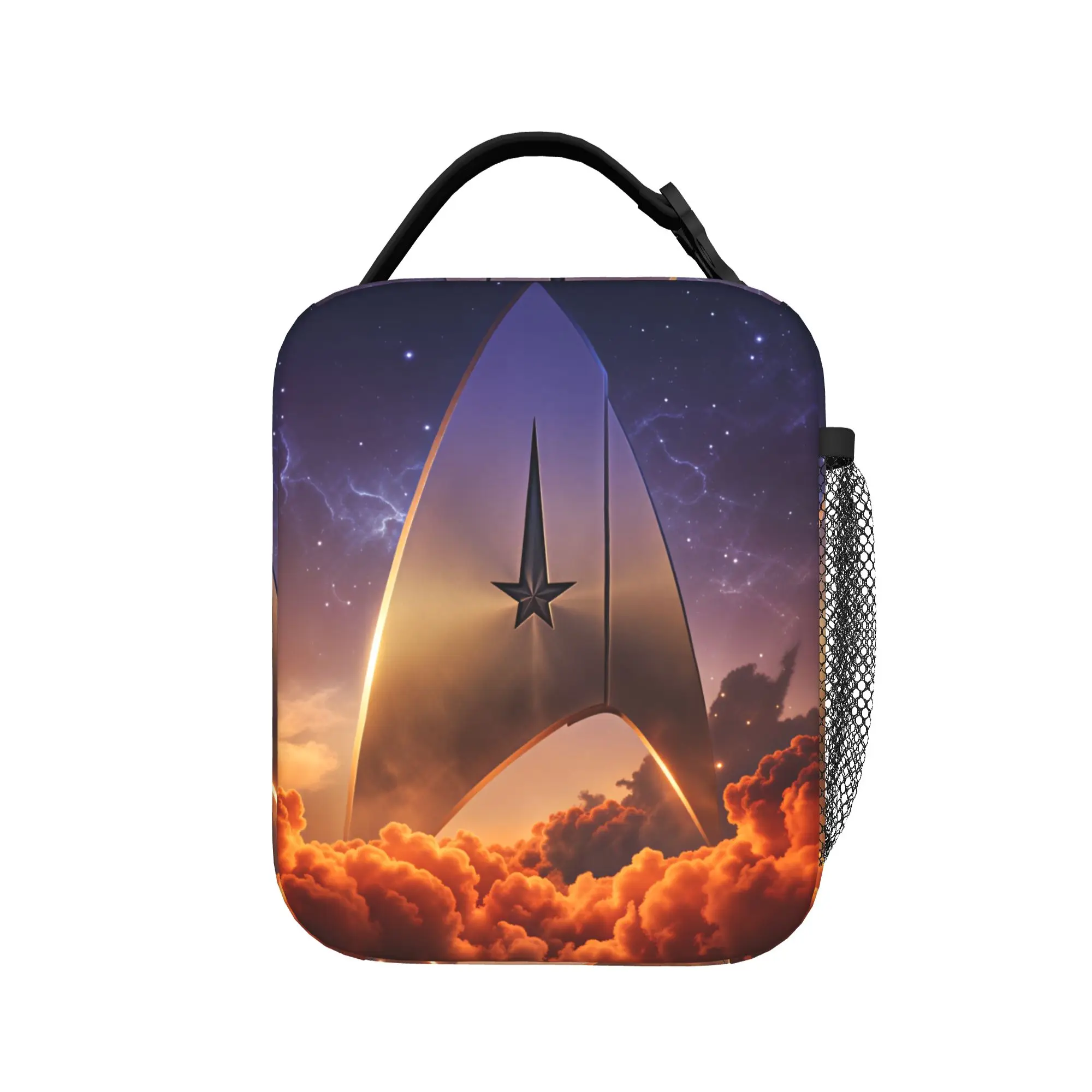 S-Star T-Trek Ship Movie  Lunch Bag  School Lunch Box For Child Custom Tote Food Bags Waterproof Portable Zipper Cooler Bag