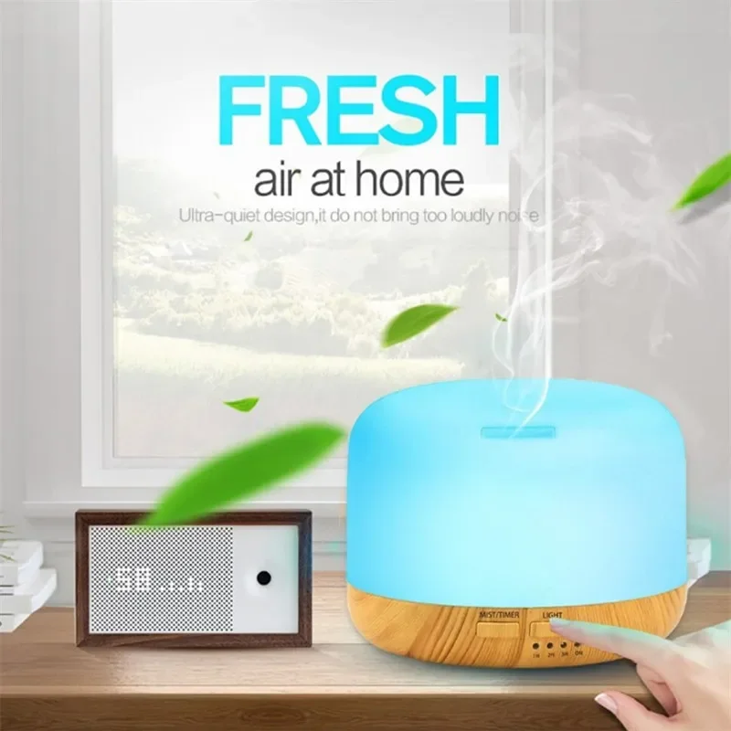 300/500/1000ML Air Humidifier Ultrasonic Aromatherapy Aroma Essential Oils Diffuser Spray Purifier Color Lights for Bedroom Home