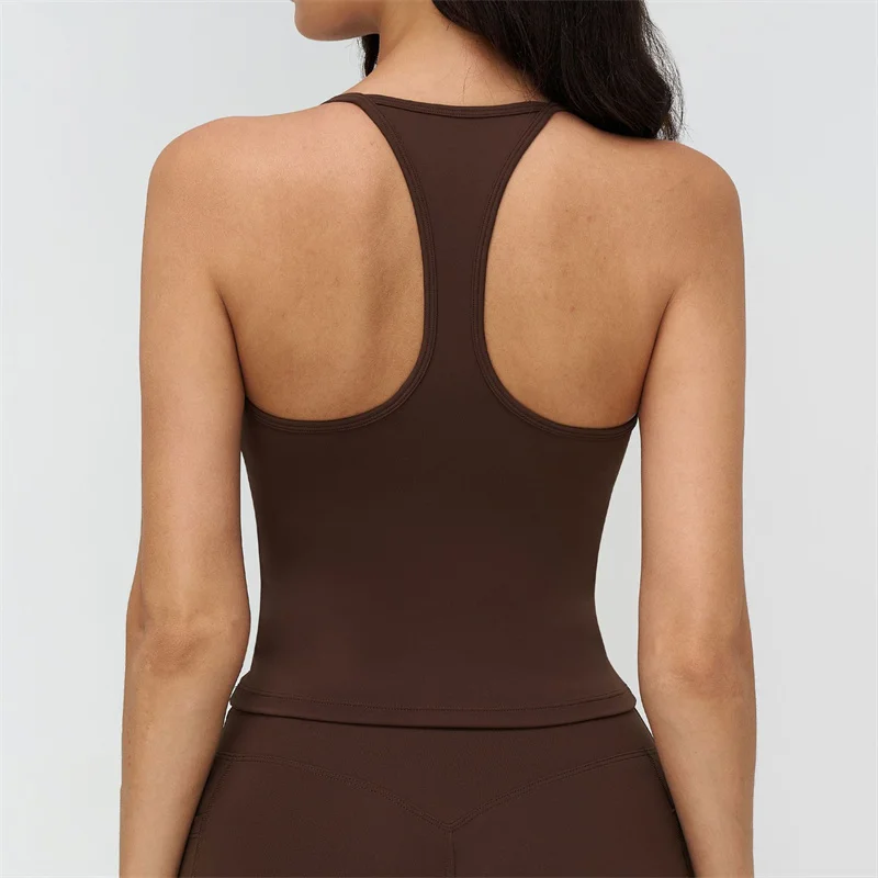 TRY TO BN Gym Sports Tank Top Sling Beautiful I-Shaped Back Yoga Vest Fitness Running Slim Fit Workout Sportswear Woman Clothes