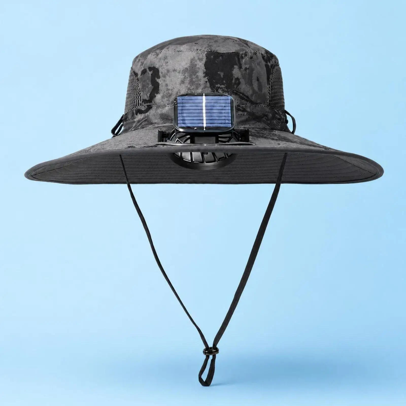 Solar Fan Hat USB Charging Solar Cooling Hat Breathable Mesh Cooling Cap for Men, Hiking, Fishing, Camping