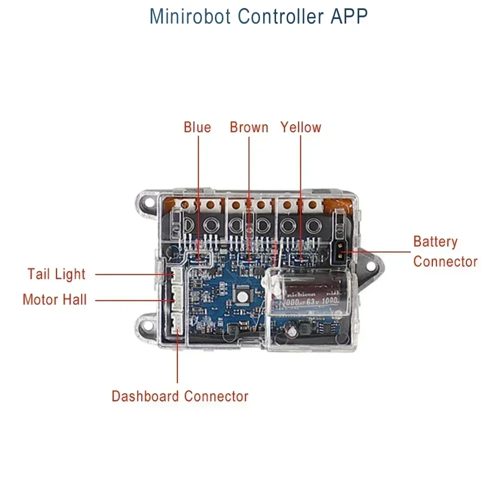 Für Xiaomi M365/Pro Elektroroller Motherboard Controller BT Geschwindigkeitsanzeige mit Bremshebel Gas vorne und hinten Lichter Set – Detail 10