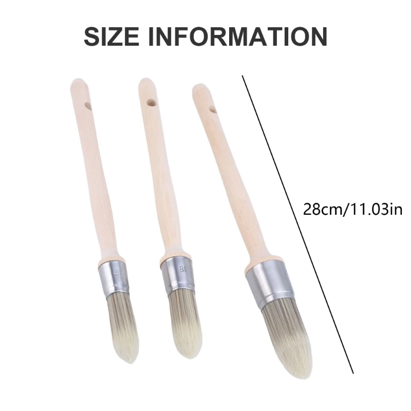 Trim Painting Tool Pointed Paint Brushes For Detailed Trim Work And Touch Ups In Narrow Area Edges Painting Tool, A0KF