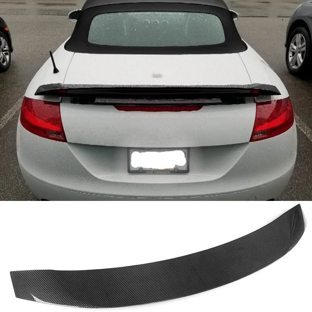 Rear Trunk Spoiler Wing for AUDI TT 8J MK2 Coupe Convertible 2 Door 2008-2014 TT Sline TTS TT RS Rear Trunk Spoiler Carbon Fiber