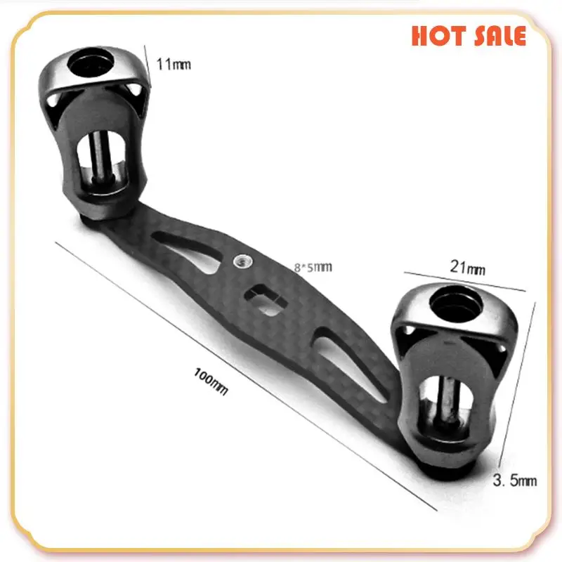 Reel Crank Handle 8X5mm Forshimano Daiwa Abu Garcia Baitcasting Reel Carbon Handle view 6