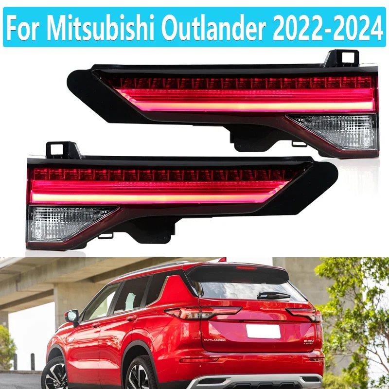 Inner LED Tail Light For Mitsubishi Outlander 2022 2023 2024 Car Led Rear Lamp Taillight Brake Driving Reversing Lamp