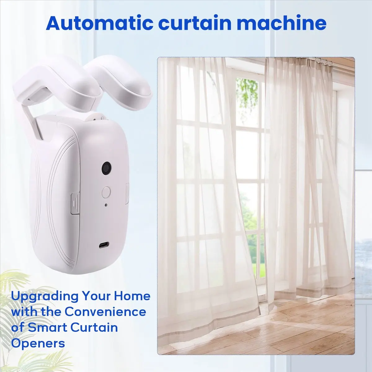 

Tuya Smart Curtains Machine Wireless Curtain Opener Switch Robot Remote Control for Roman Guide Rail