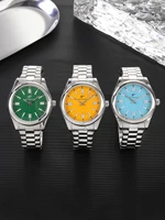 Ricecgo 1 Reloj clásico de cuarzo para hombre, estilo empresarial, esfera redonda, escala de barra, pantalla de calendario, correa de acero inoxidable, movimiento de cuarzo, adecuado para uso diario, regalo ideal para cumpleaños o ocasiones especiales, regalo del día del padre