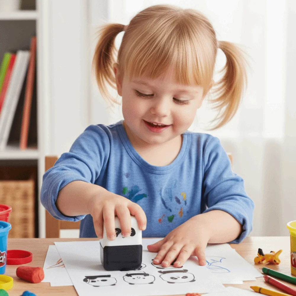 

Drawing Doodle Graffiti Animals Rolling Stamp DIY Handcraft Handle Brush Cartoon Roller Seal Roller Sealing Koala