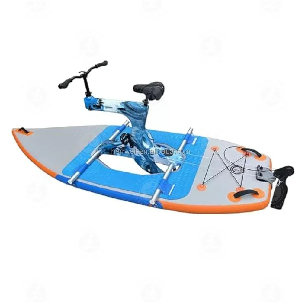 Good Price High Quality Single Person Sports Aqua Cycle Water Bike Pedal Boat Bicycle Adult Water Bikes For Sale