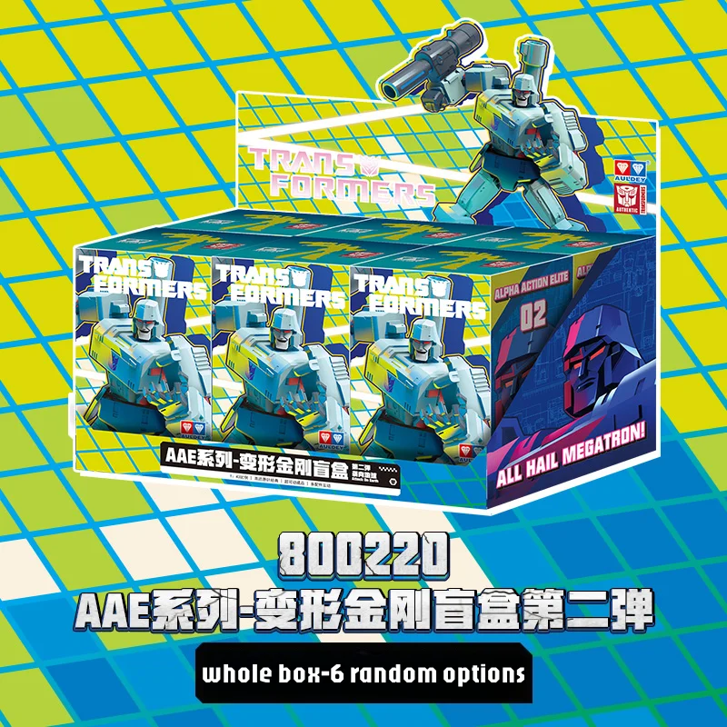 AULDEY Original Transformers AAE Series Second Installment Blind Box Mobile Doll Model Optimus Prime Starscream Toy for Boy Gift
