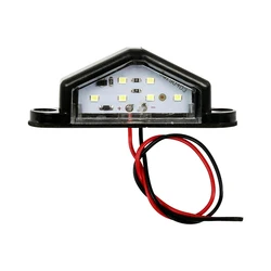 12V-30V 6 LED Car Truck Number License Plate Rear Tail Light Lamp Waterproof for RV Camper Trailer Lorry Bus Boat Tractor