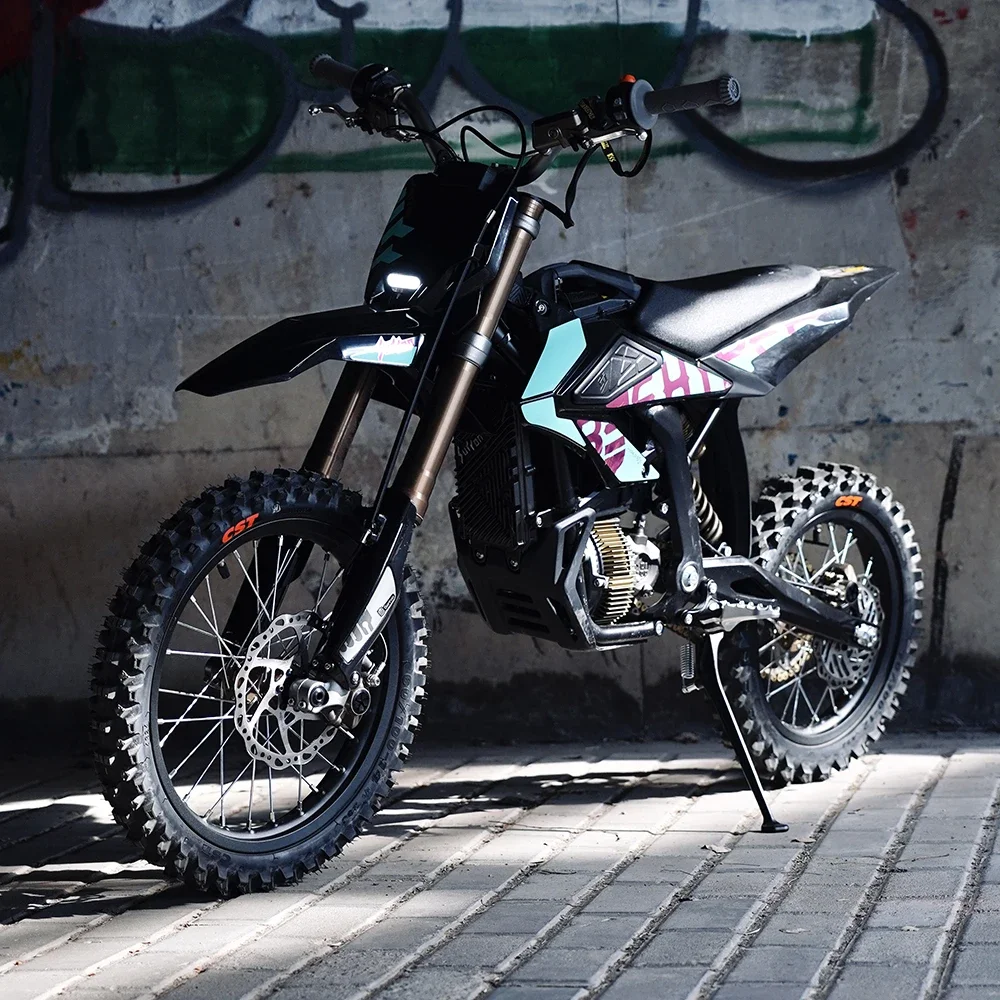 2025 الدراجة الترابية الكهربائية Hyber Bee 5kw 50.4v25ah تعليق كامل على رون رخيصة دراجة ترابية كهربائية السعر #1