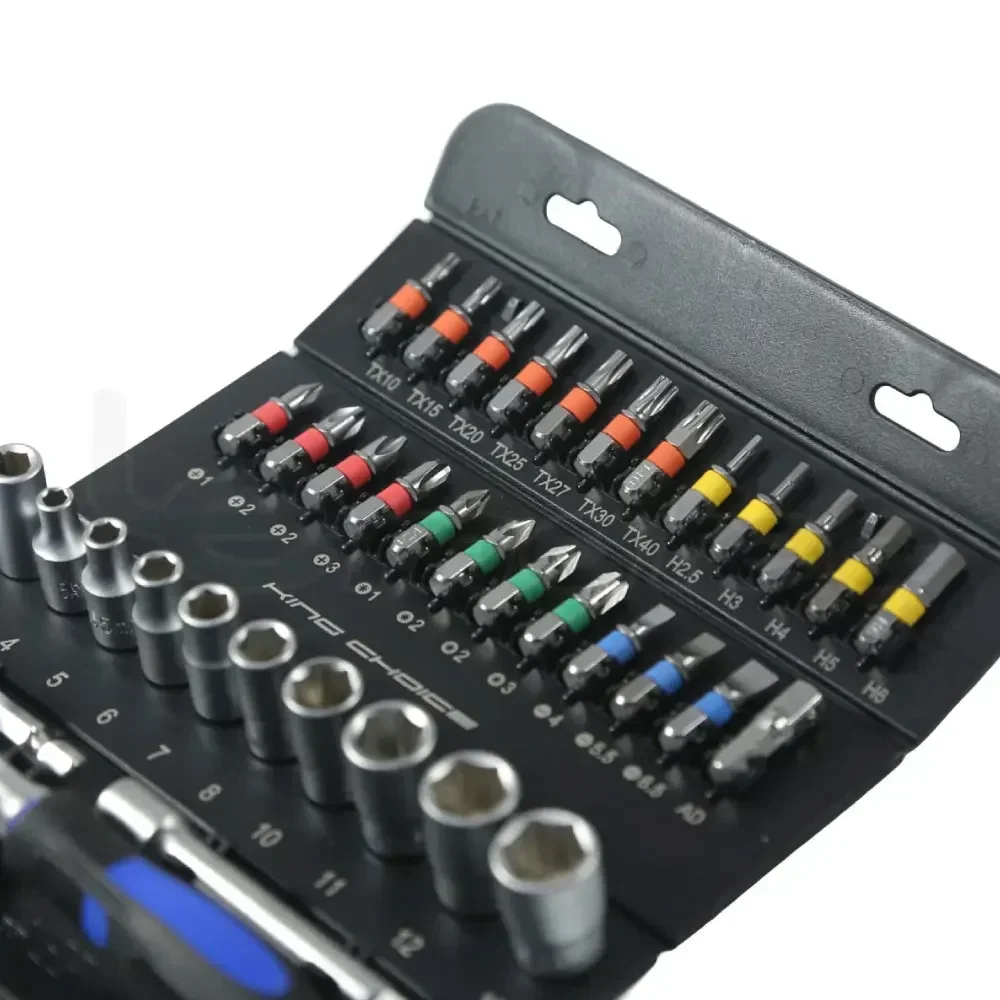 37-teiliges Handwerkzeug-Set für Auto, Auto, Reparatur mit Steckdosen, Bit-Handratschenschlüssel